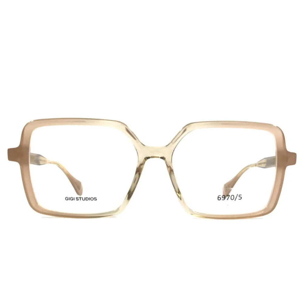 Gigi Studios Eyeglasses Frames ANGELICA 6970/S Nude Yellow Fade Square 52-15-140